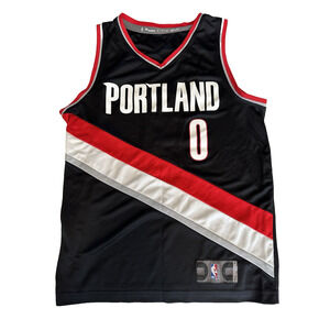 Fanatics Damian Lillard Portland Trail Blazers Sz S Basketball Jersey Black/Red